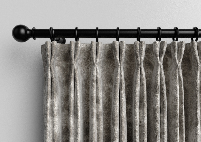 Cyrus Crushed Velvet, Bright Silver - Made to Measure Curtains - Image 10